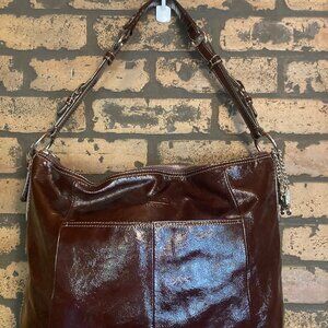 COACH Soho Retired Hipster Dark Plum Patent #H0873-12687 Hobo Shoulder Bag